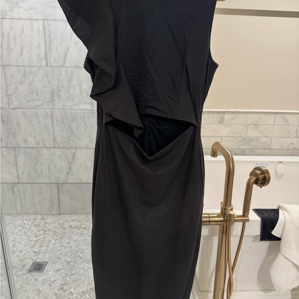 Maurie + Eve Black Asymmetrical Dress